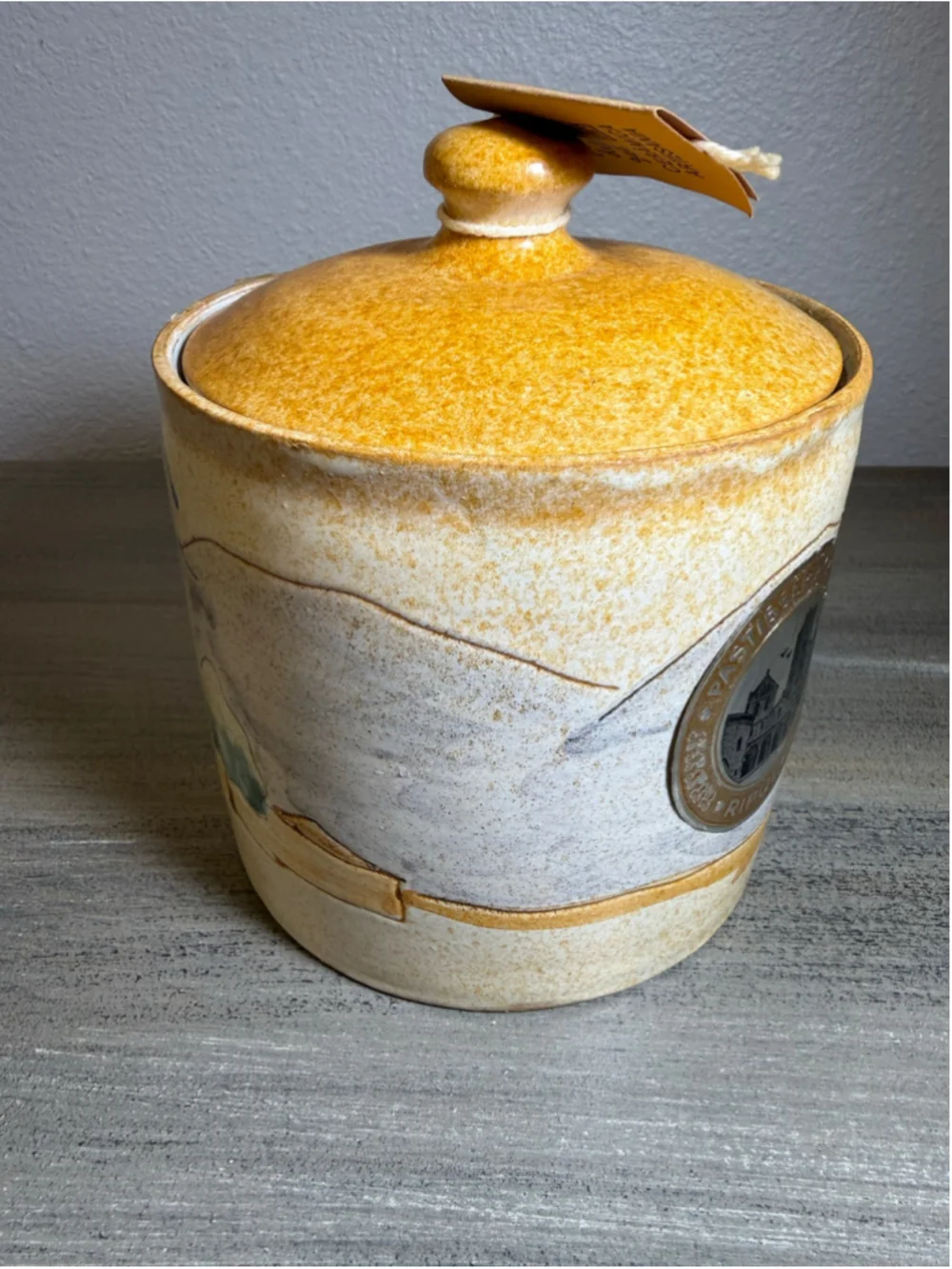 Vtg Pastisseria Costa Ripoll Spain Art Pottery Canister Jar Signed Albert Mofijo
